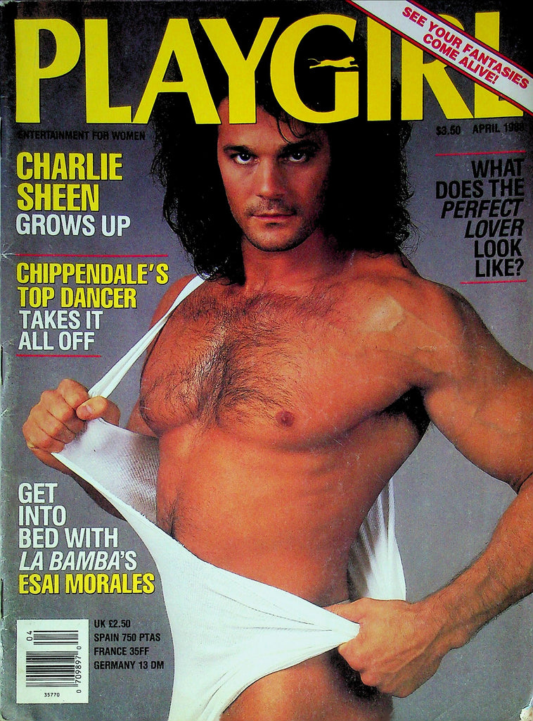 Playgirls Magazine Ft. Charlie sheen & Esai Morales April 1988 070725RP-