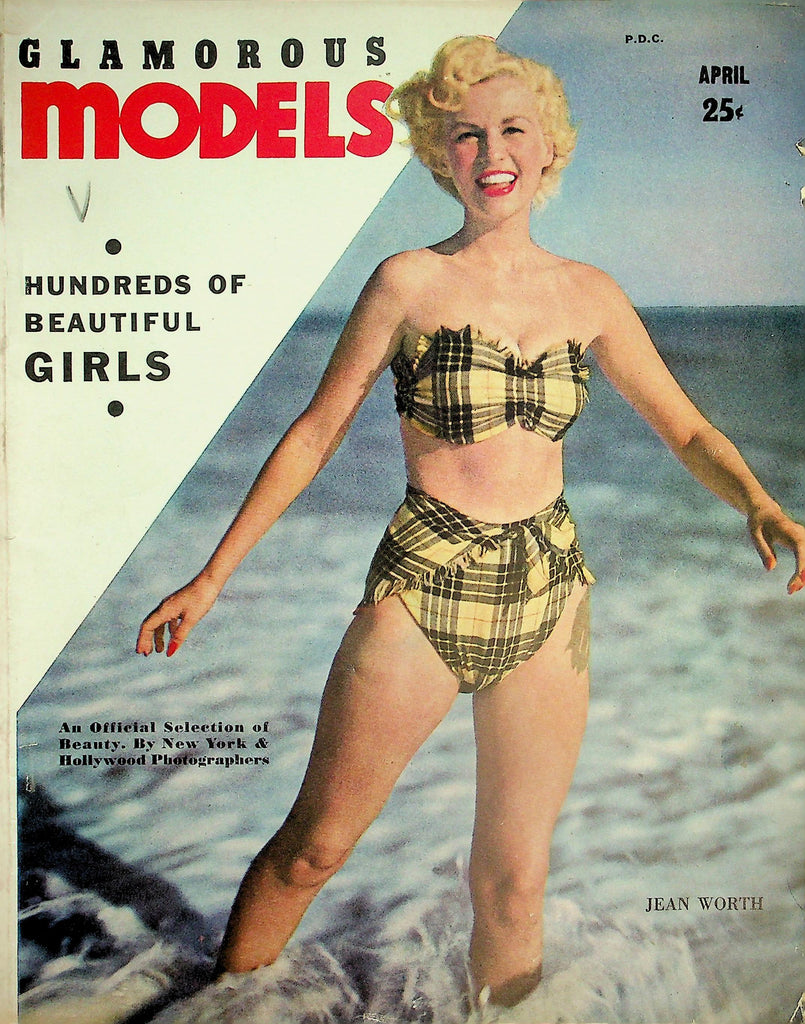Glamorous Models Magazine  100's Of Beautiful Girls!  Covergirl Jean Worth   April  1949     032326lmp