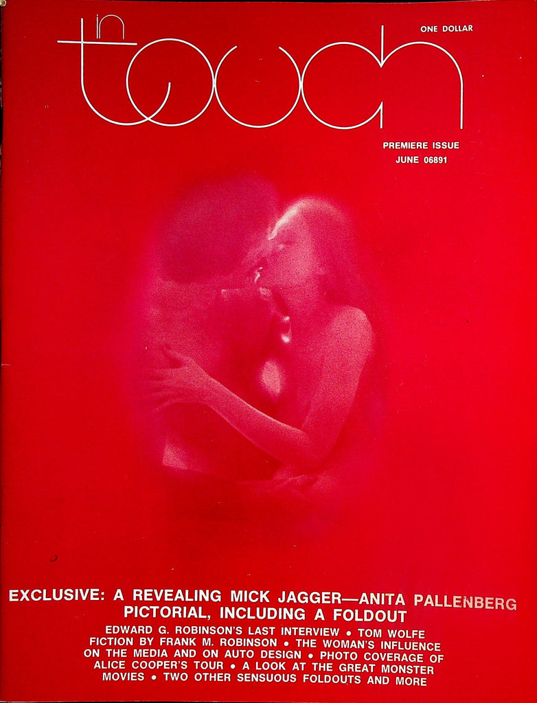 In Touch Magazine   Anita Pallenberg Pictorial Foldout / Mick Jagger  - Premiere Issue June  1974      032224lm-p