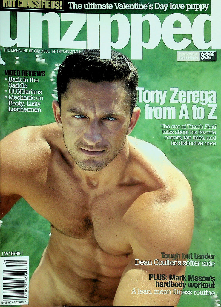 Unzipped Gay Magazine  Tony Zerega From A to Z   02/16/99   042426lmp