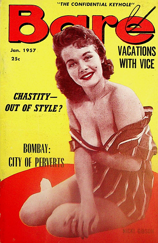 Bare Mini Vintage Digest  Covergirl Nicki Gibson  January 1957    121024lm-p