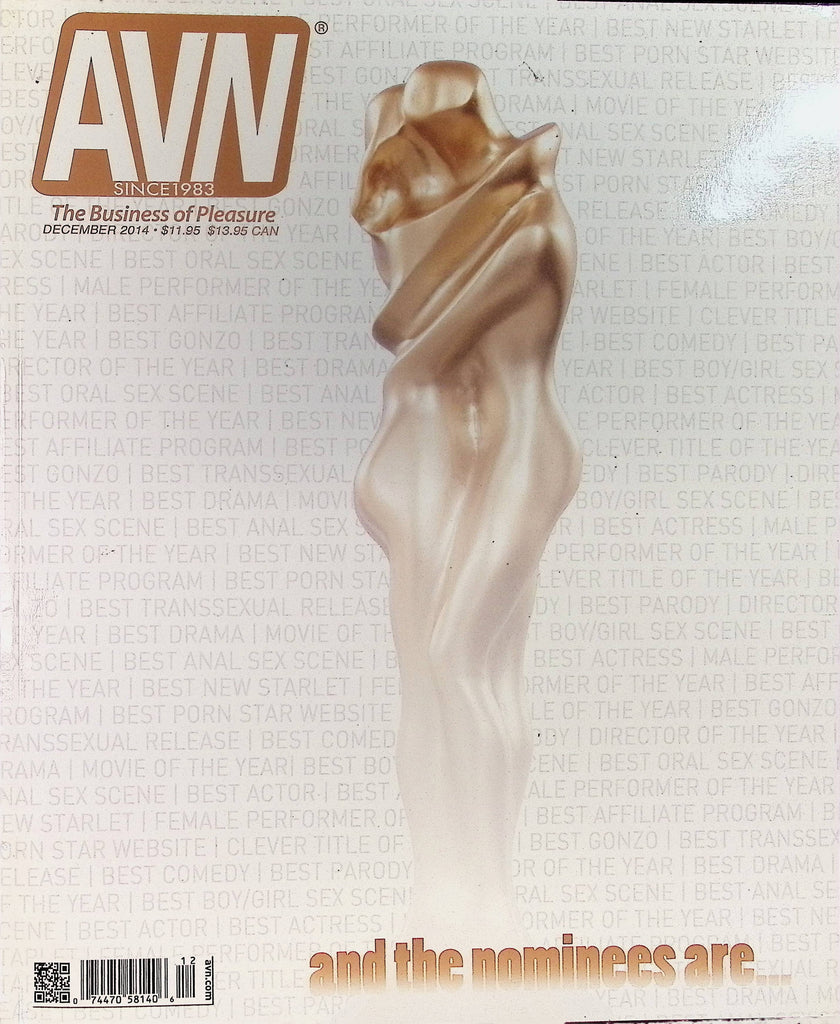AVN Adult Video News Magazine December 2015 Tommy Gunn Nikki Benz 101725AMP