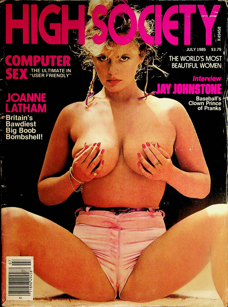 High Society Magazine  Joanne Latham  July 1985    091323lm-p