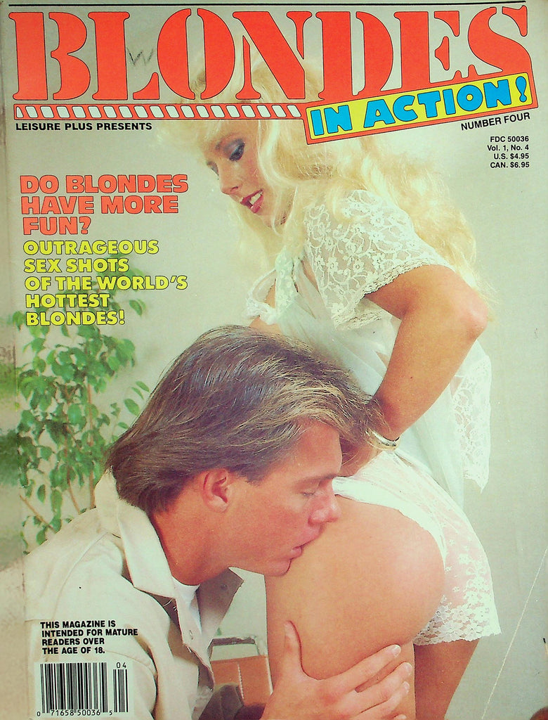 Blondes In Action! Magazine Samantha Strong & Ebony Ayes / Lesbian Hot Lunch  vol.1 #4 1988   080826lmp-GSC