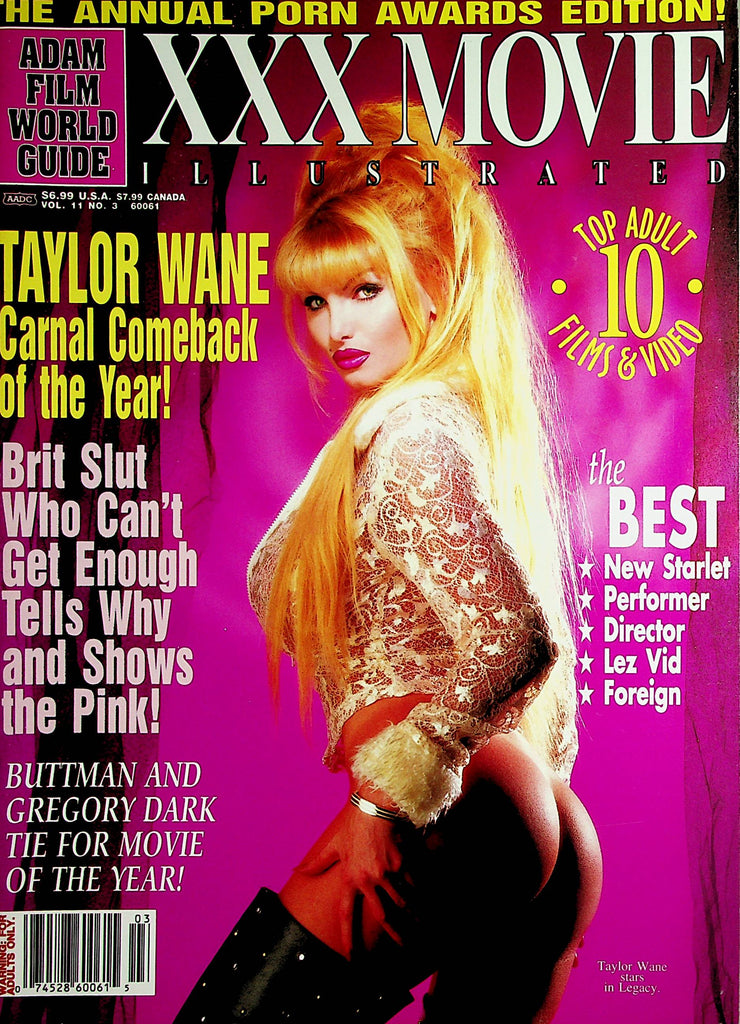 Adam Film World Guide XXX Movie Illustrated Magazine  Taylor Wane  - Annual Porn Awards Issue vol.11 #3  1998    050224lm-p2