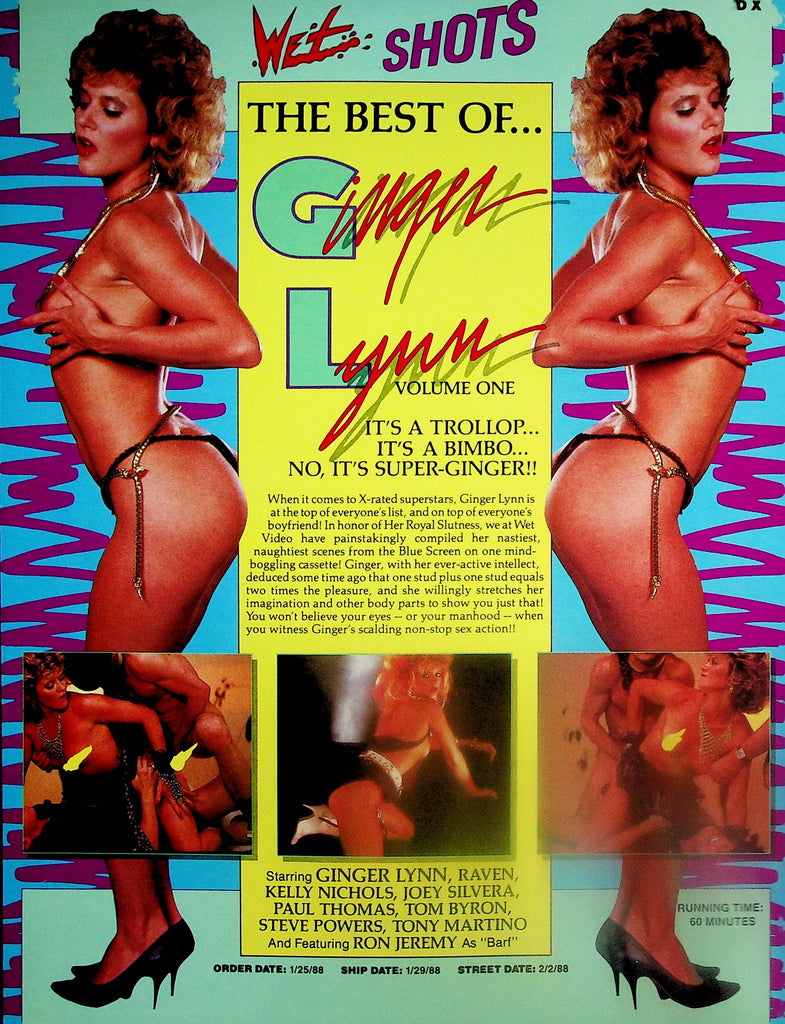 The Best Of Ginger Lynn  & Double Penetrations vol.3 Keli Richards  Adult Slick  1988 by Wet Shots  062425lm-p