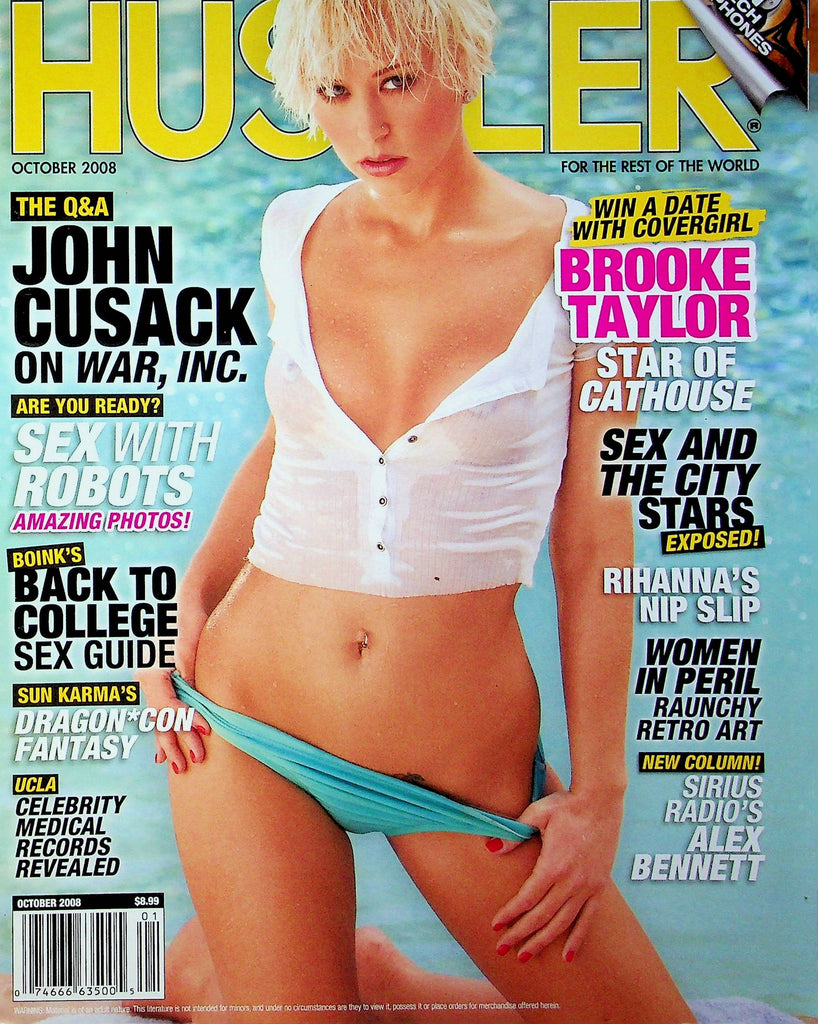 Hustler Magazine Brooke Taylor & Alex Bennett October 2008 073123RP –  Mr-Magazine