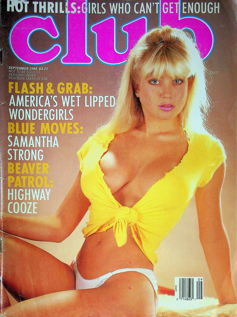 Club Magazine Samantha Strong September 1988 012224RP