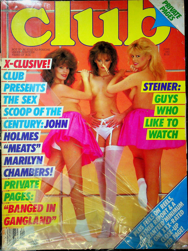 Club Magazine John Holmes & Marilyn Chambers June 1983 082323RP