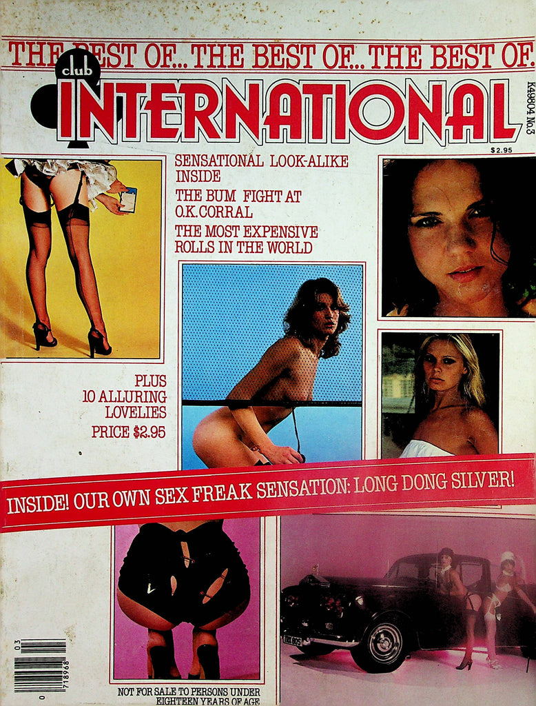 The Best Of Club International Magazine  Long Dong Silver  #3 1979 Paul Raymond    052824lm-p