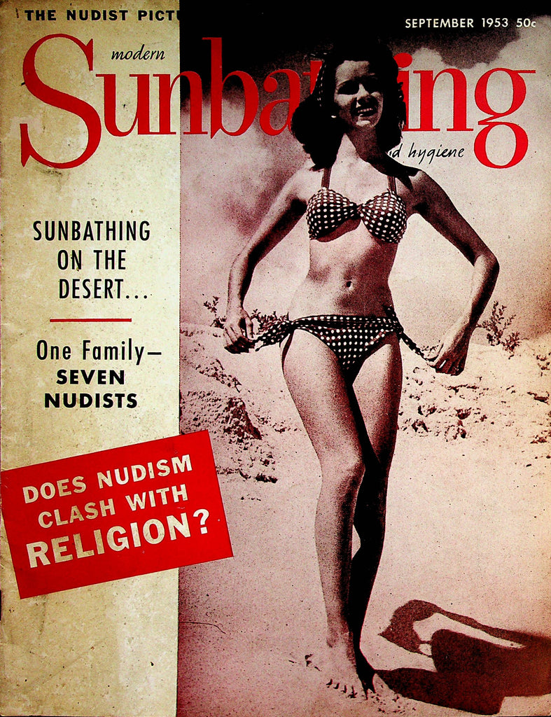 Modern Sunbathing and Hygiene Magazine  One Family - Seven Nudists  September 1953         060623lm-p