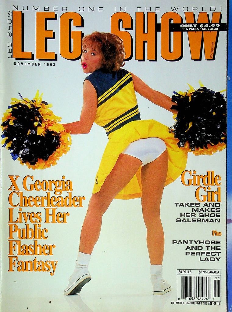 Leg Show Magazine Georgie Cheerleader Public Fantasy November 1993 022824RP