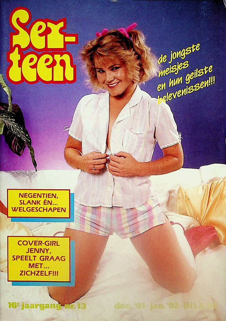 Sex-Teen 18+ Dutch International Digest  Cover Girl Jenny  December 1991   021325lm-p