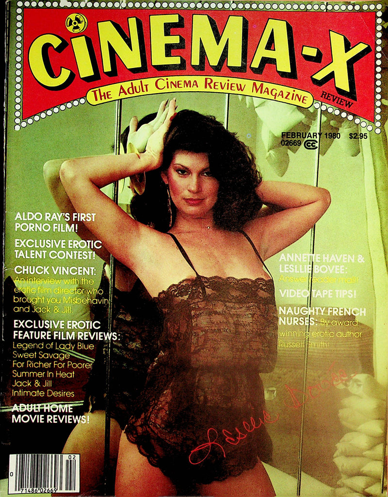 Cinema-X Review Magazine  Covergirl Lesllie Bovee / Annette Haven  February 1980     121124lm-p