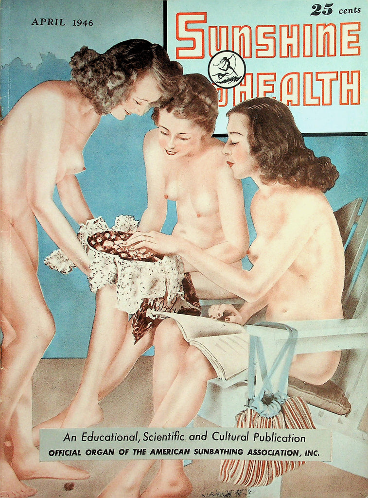 Sunshine & Health Nudist Magazine  Urgent Need For Winter Nudism  April 1946       040826lmp