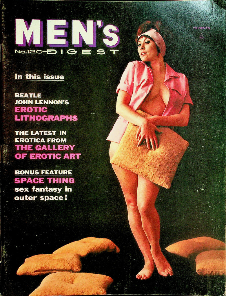 Men's Digest Magazine  Beatle John Lennon's Erotic Lithographs #120  1970   040126lmp
