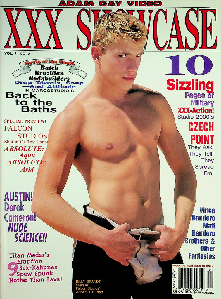 Adam Gay Video XXX Showcase Magazine  Cover Guy Billy Brandt  vol.7 #8  February 2000    031826lmp