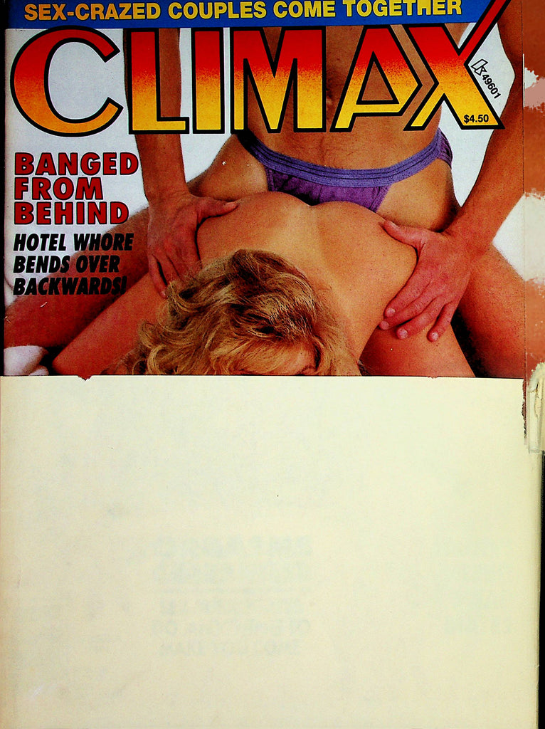 Climax Magazine  Banged From Behind / Sex-Crazed Couples  Summer 1991    010224lm-p2