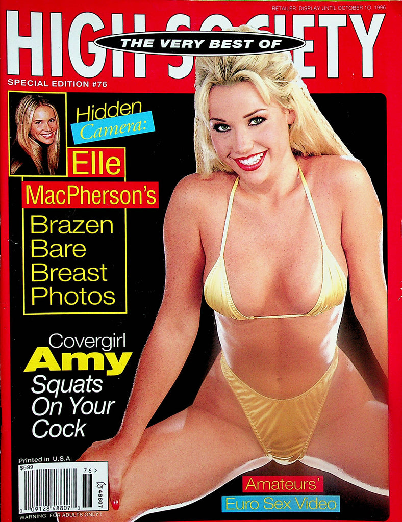 The Very Best Of High Society Magazine  Covergirl Amy Squats On Your Cock  #76  1996     030125lm-p