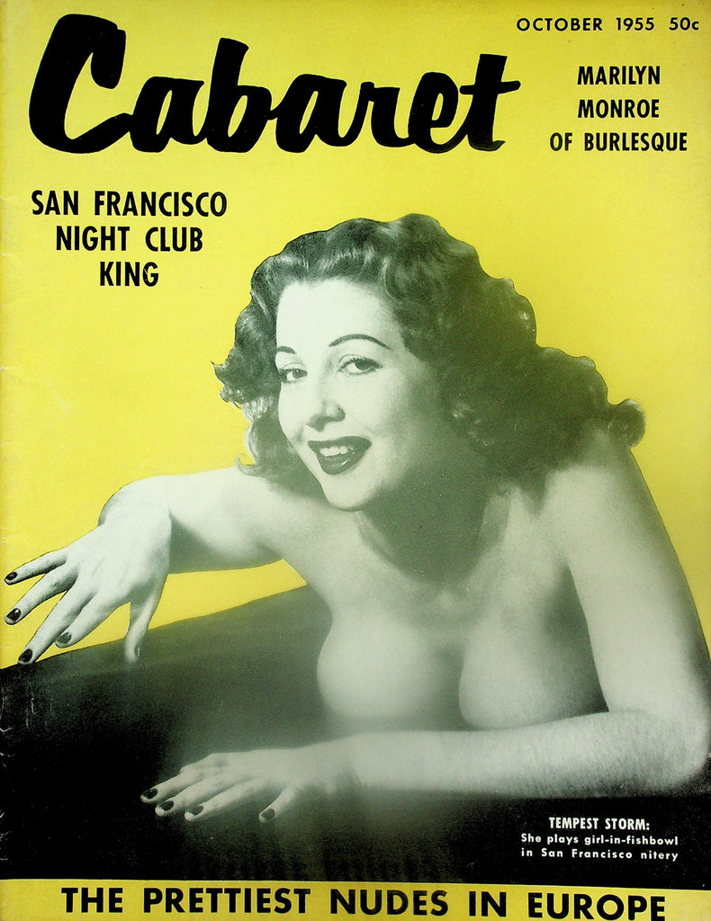 Cabaret Magazine  Tempest Storm / The Prettiest Nudes In Europe  October 1955   113025lmp