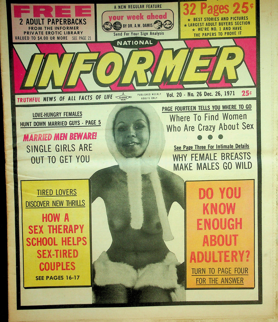 National Informer Adult Newspaper  Why Female Breasts Make Males Go Wild  December 26, 1971  090626lmp-GSC