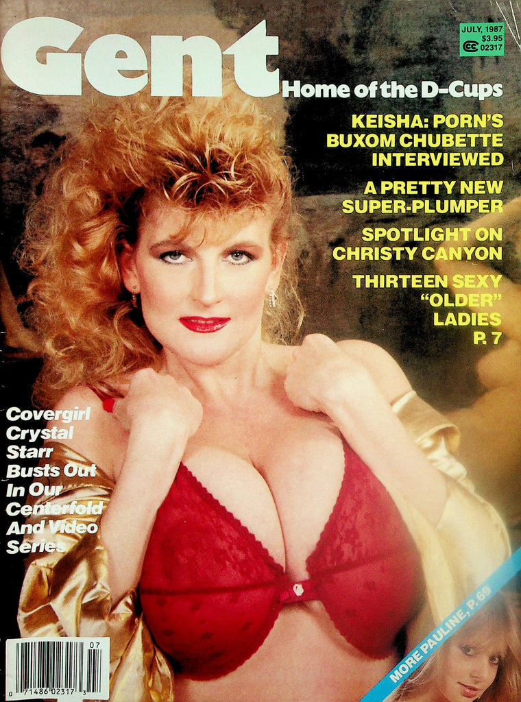 Gent Busty Magazine  Covergirl Crystal / Christy Canyon / Keisha  July 1987  122125lmp