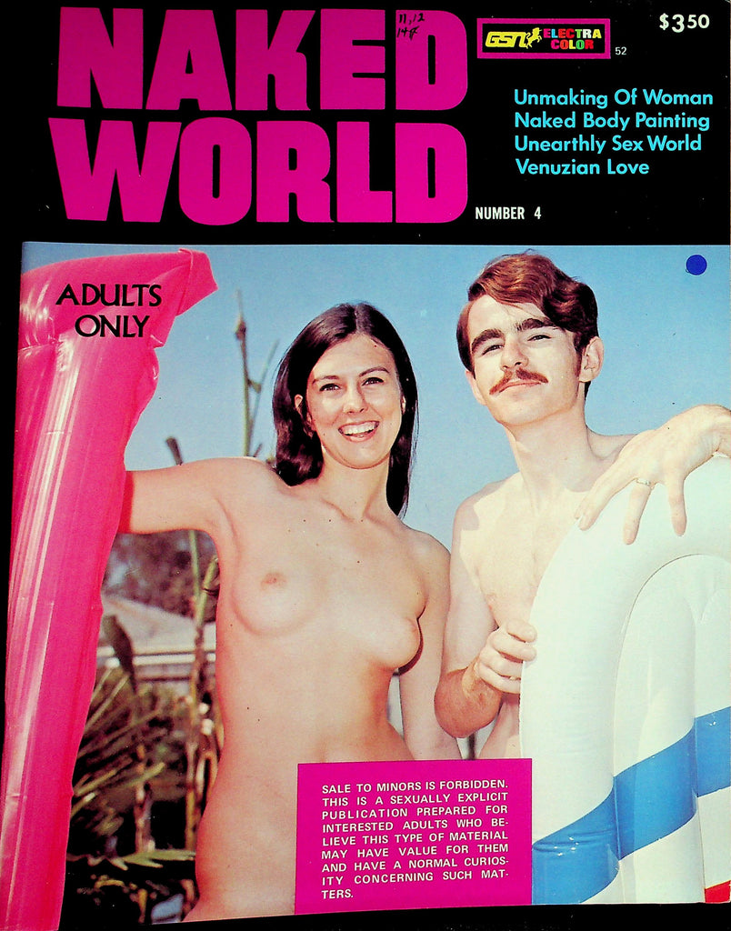 Naked World Nudist Magazine  Naked Body Painting / Unearthly Sex World  #4 1970's     091226lmp-GSC