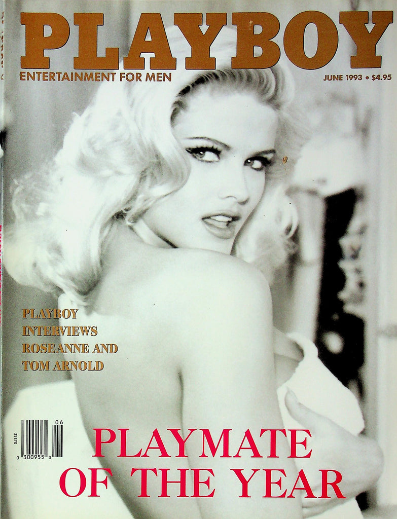 Playboy Magazine Playmate Of The Year Anna Nicole Smith, Roseanne & Tom Arnold June 1993 031426lmp
