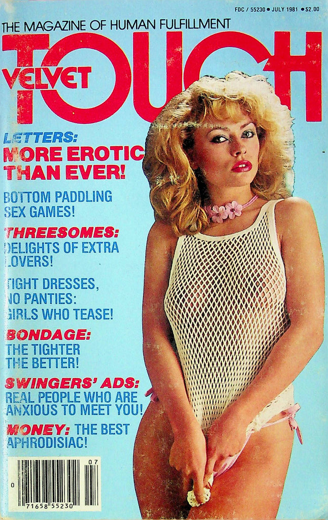 Velvet Touch Adult Digest Magazine Bondage & Threesomes July 1981 060624RP