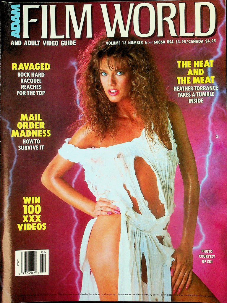 Adam Film World And Adult Video Guide   Raquel Darrian  / Victoria Paris, Nina Hartley  vol.13 #6  1990 053026lmp-GSC