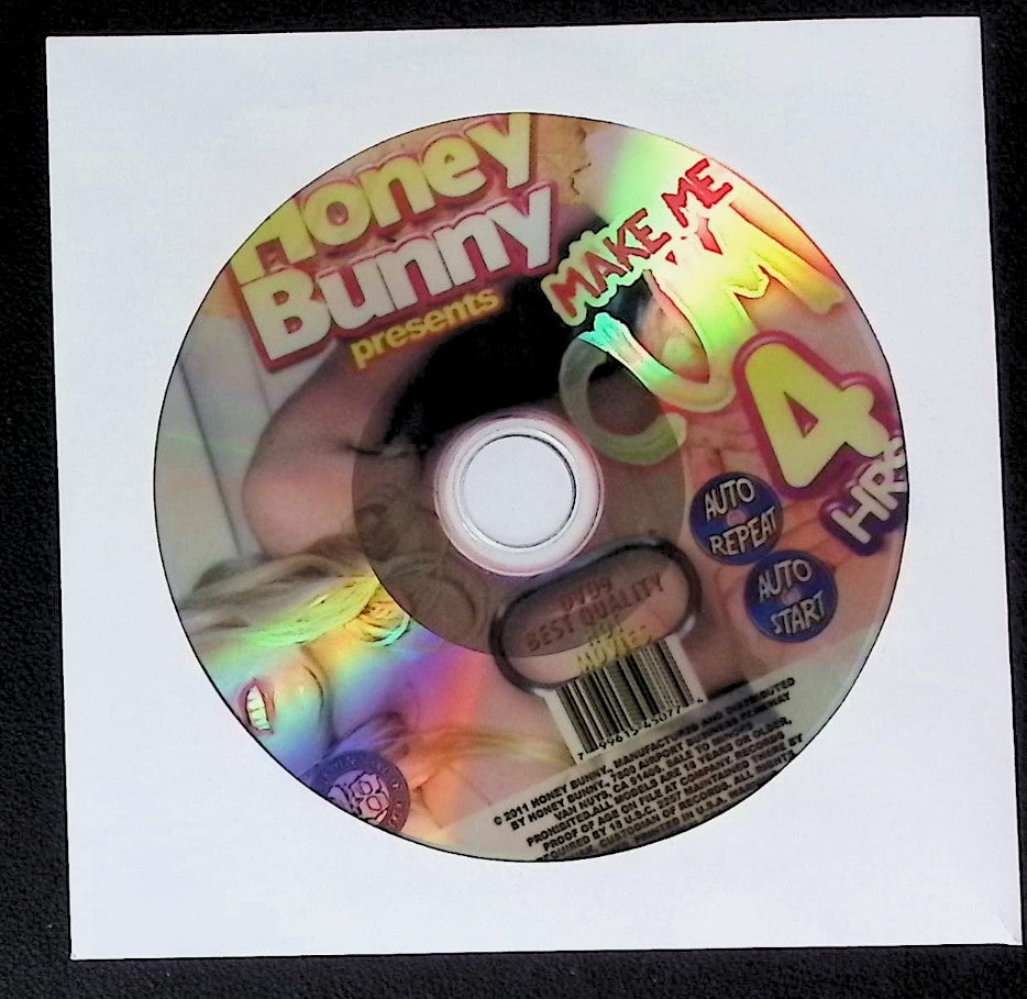 Make Me Cum - Case/Cover Art Not Included - Adult 4 Hour DVD Honey Bunny  - 082125AKDVD-B