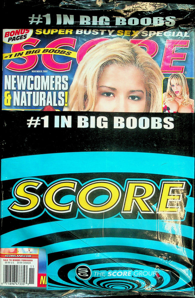 Score Busty Magazine   Natural Wonder Cynthia  November 2005   New/Sealed   032126lmp