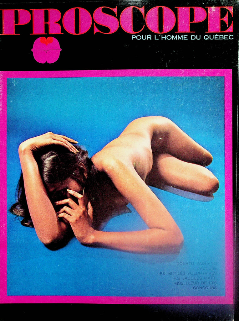Proscope For The Man Of Quebec French International Magazine  Centerfold Miss Fleur De Lys  #2  October 1970     092025lm-p