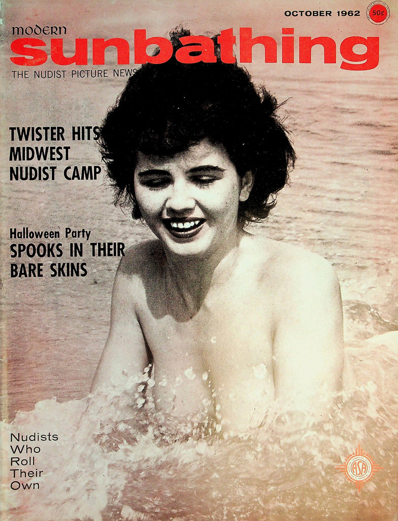 Modern Sunbathing Nudist Magazine  Halloween Party Spooks In Their Bare Skins!  October 1962    072426lmp-GSC