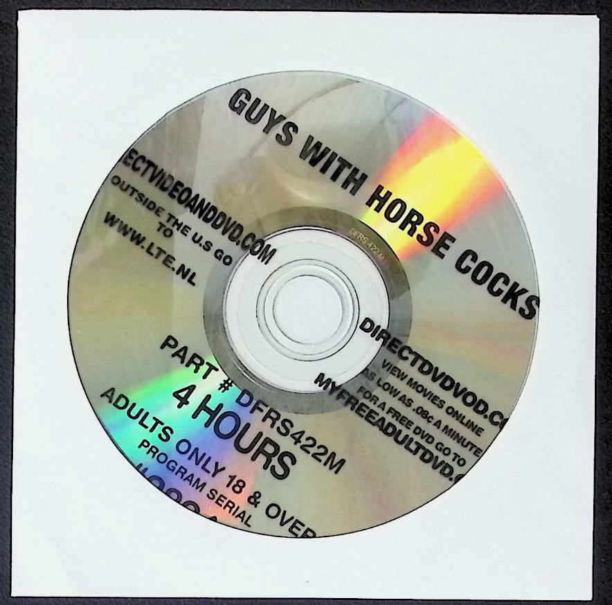 Guys With Horse Cocks 4-Hour Adult DVD #DFRS422M 022026AKDVD-C78