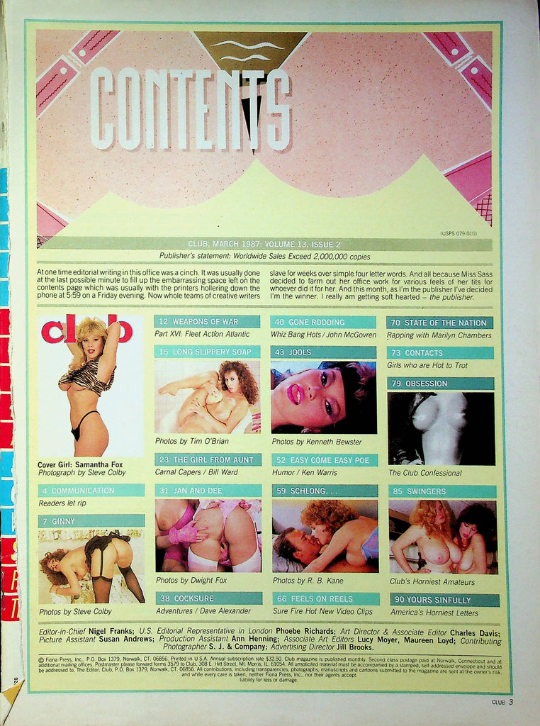 Club Magazine Ginny & Jan March 1987 091323RP2