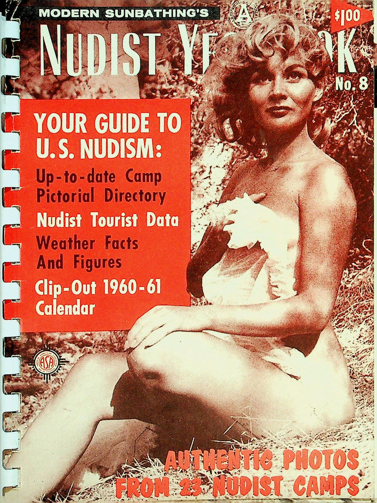 Modern Sunbathing's Nudist Yearbook Digest  Your Guide To U.S. Nudism / Photos From 23 Nudist Camps  w/Calendar 1960-1961 #8     093026lmp-GSC
