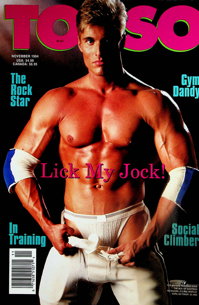 Torso Gay Magazine  Lick My Jock!  November 1994   092524lm-p