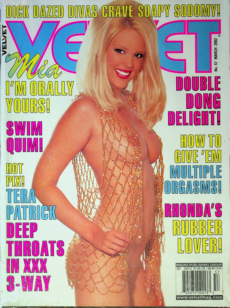 Velvet Magazine Ft. Mia & Rhonda March 2002 No.57 sealed 070225RP