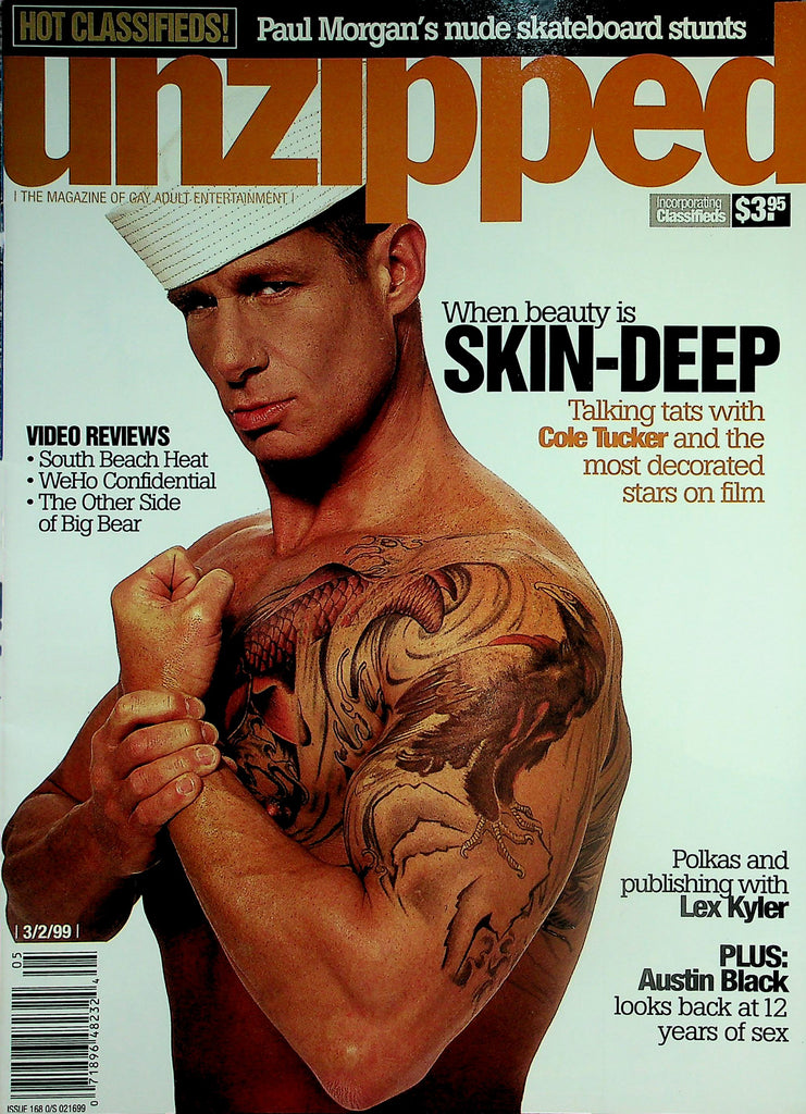 Unzipped Gay Magazine  Cover Guy Cole Tucker  03/02/99   042426lmp
