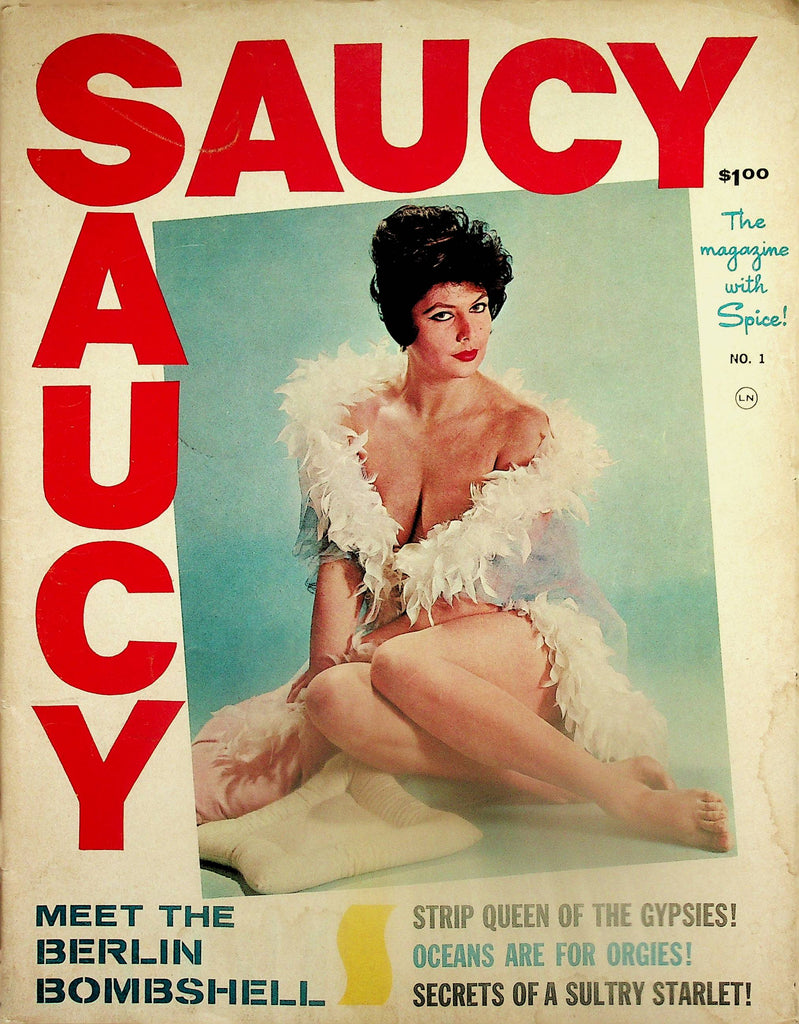 Saucy Vintage Magazine  The Many Moods Of Mona  vol.1 #1  1960's       091625lm-p