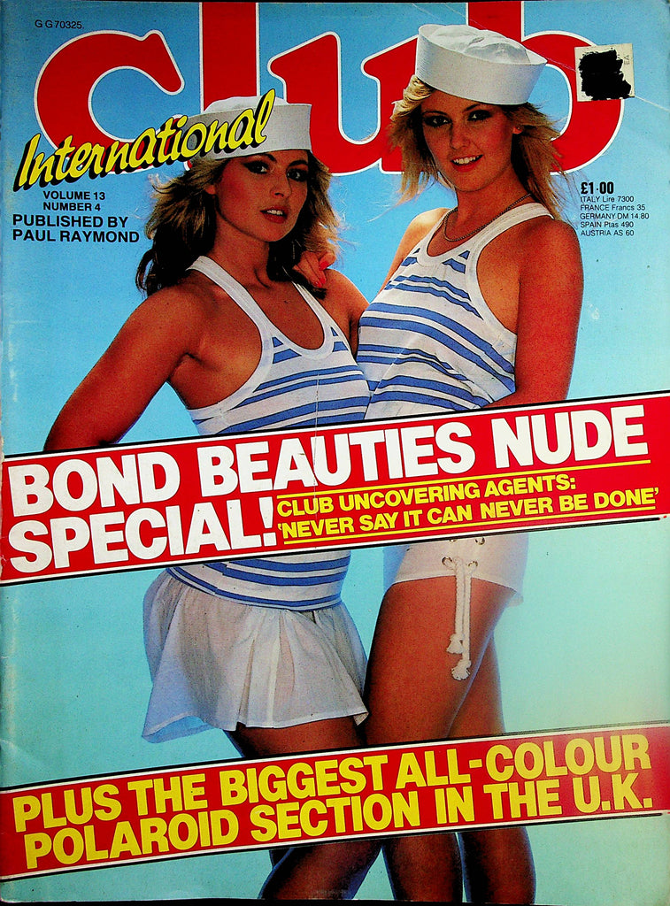 Club International Magazine  Bond Beauties Nude Special  vol.13 #4 1984 Paul Raymond    021925lm-p