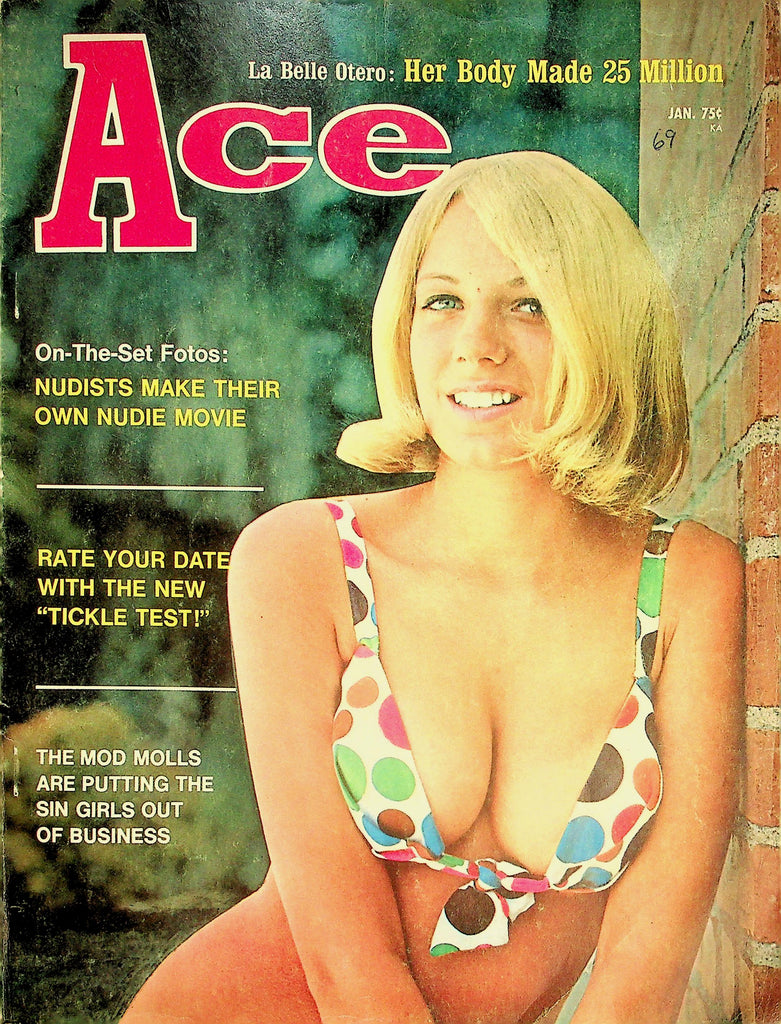 Ace Magazine  Covergirl Sue Burney  January 1969   012326lmp