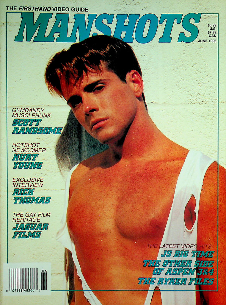 Manshots Gay Magazine  Cover Guy Kurt Young In 'On The Prowl'  June 1996     041626lmp