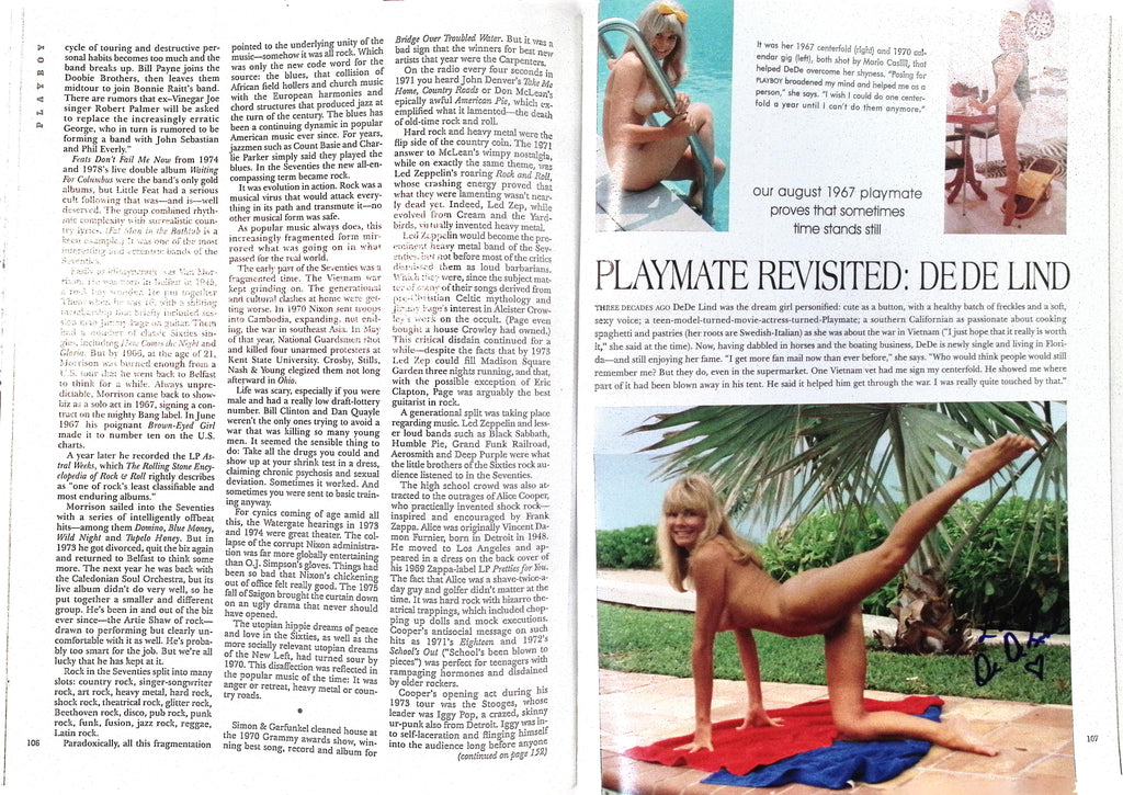 Dee Dee Lind AUTOGRAPHED Inside Playboy March 1996 Magazine w/COA 082426AMP