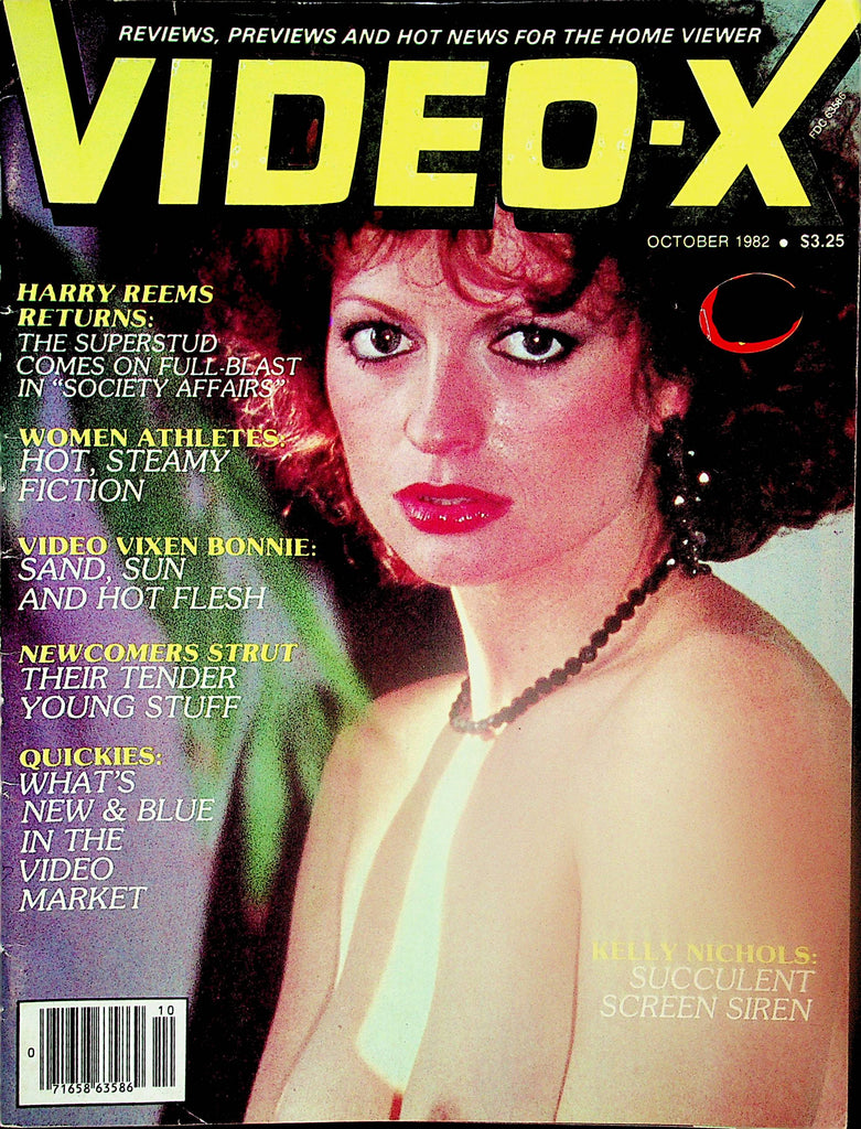 Video-X Magazine  Covergirl Kelly Nichols / Harry Reems  October 1982  032125lm-p