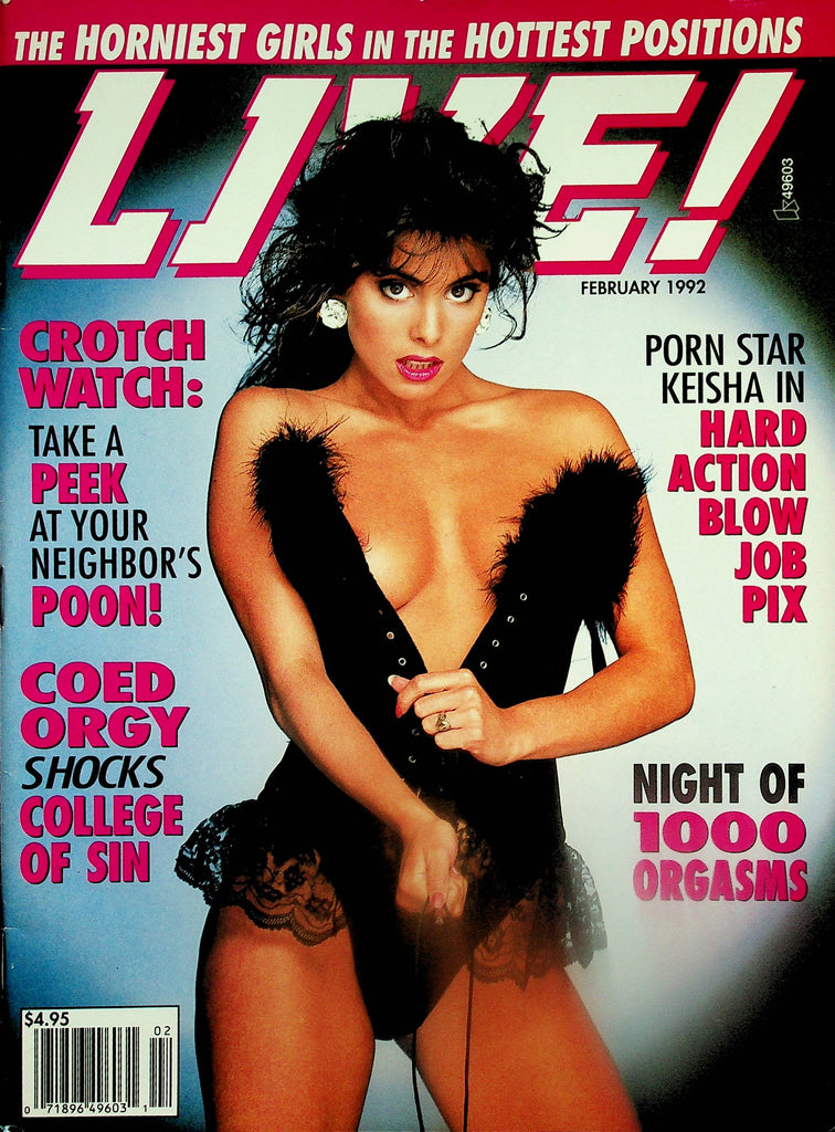Live! Magazine  Porn Star Keisha In Hard Action  February 1992   081025lm-p