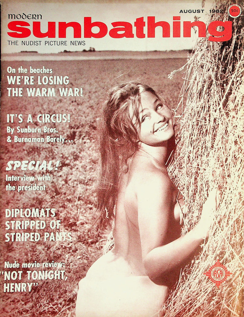 Modern Sunbathing Nudist Magazine  It's A Circus! by Sunburn Bros. & Burnaman Barely  August 1962    072526lmp-GSC