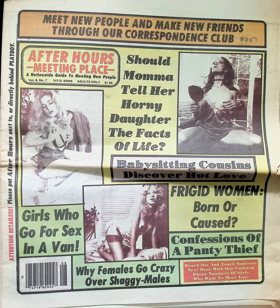 After House Meeting Place Nationwide Guide  Vol 8 #7 1980s SShaggy Males Fetish Men's Adult Newspaper -081524AMP2