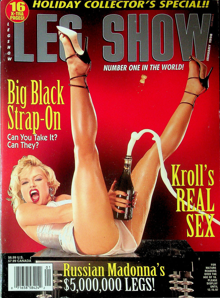 CLEARANCE Leg Show Magazine Holiday Collector's Edition Ft. Russian Madonna January 1998 031726lmp2